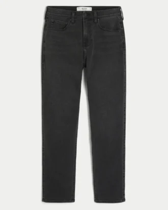 Tvättade svarta atletiska skinny jeans