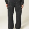 Tvättade svarta baggy jeans Tvättade svarta baggy jeans