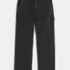Tvättade svarta baggy jeans Tvättade svarta baggy jeans