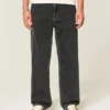Tvättade svarta baggyjeans Tvättade svarta baggyjeans