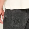 Tvättade svarta baggyjeans Tvättade svarta baggyjeans