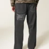 Tvättade svarta Dodge Hellcat Graphic Baggy Jeans Tvättade svarta Dodge Hellcat Graphic Baggy Jeans