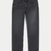 Tvättade svarta smala raka jeans Tvättade svarta smala raka jeans