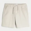 Twill-shorts som slutar ovanför knäet