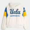 UCLA Bruins vindjacka med huva och tryck UCLA Bruins vindjacka med huva och tryck