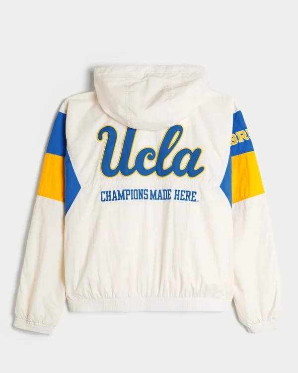 UCLA Bruins vindjacka med huva och tryck UCLA Bruins vindjacka med huva och tryck