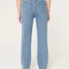 Ultra hög midja, medium tvätt, 90-tals raka jeans