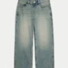 Ultra låg midja, medium tvätt, baggy jeans Ultra låg midja, medium tvätt, baggy jeans