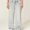 Ultralåga baggyjeans i ljus tvätt Ultralåga baggyjeans i ljus tvätt