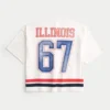 University of Illinois Fighting Illini grafisk fotbollströja