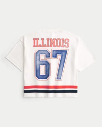 University of Illinois Fighting Illini grafisk fotbollströja