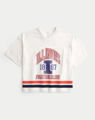 University of Illinois Fighting Illini grafisk fotbollströja