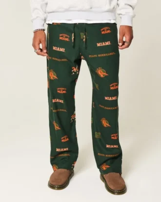 University of Miami HurricanesGrafiska flanellbyxor