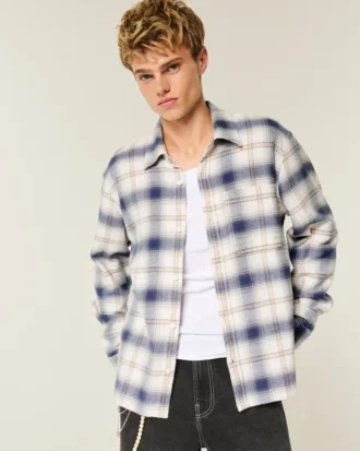 University of Michigan Wolverines flanellskjorta med tryck