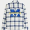 University of Michigan Wolverines flanellskjorta med tryck University of Michigan Wolverines flanellskjorta med tryck