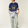 University of Michigan Wolverines grafisk fotbollströja University of Michigan Wolverines grafisk fotbollströja