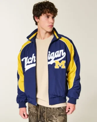 University of Michigan Wolverines grafisk vindjacka