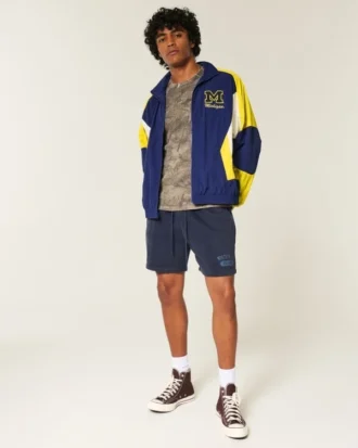 University of Michigan Wolverines grafisk vindjacka