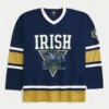 University of Notre Dame Fighting Irish grafisk hockeytröja University of Notre Dame Fighting Irish grafisk hockeytröja
