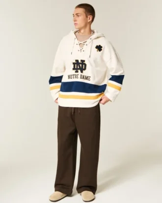 University of Notre Dame Fighting Irish Graphic Hockey Jersey Hoodie