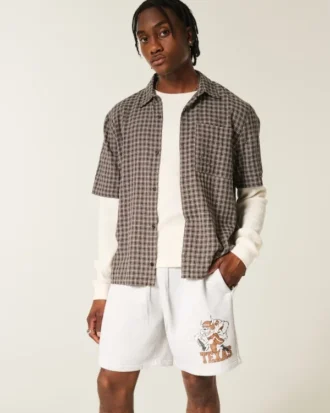 University of Texas at Austin Longhorns grafiska fleeceshorts