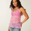 Virkad racerback-linne