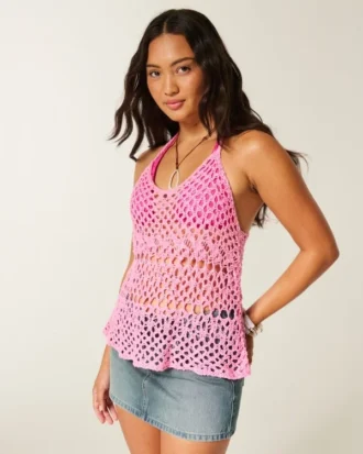 Virkad racerback-linne