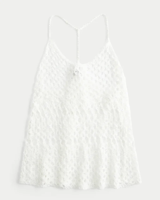 Virkad racerback-linne