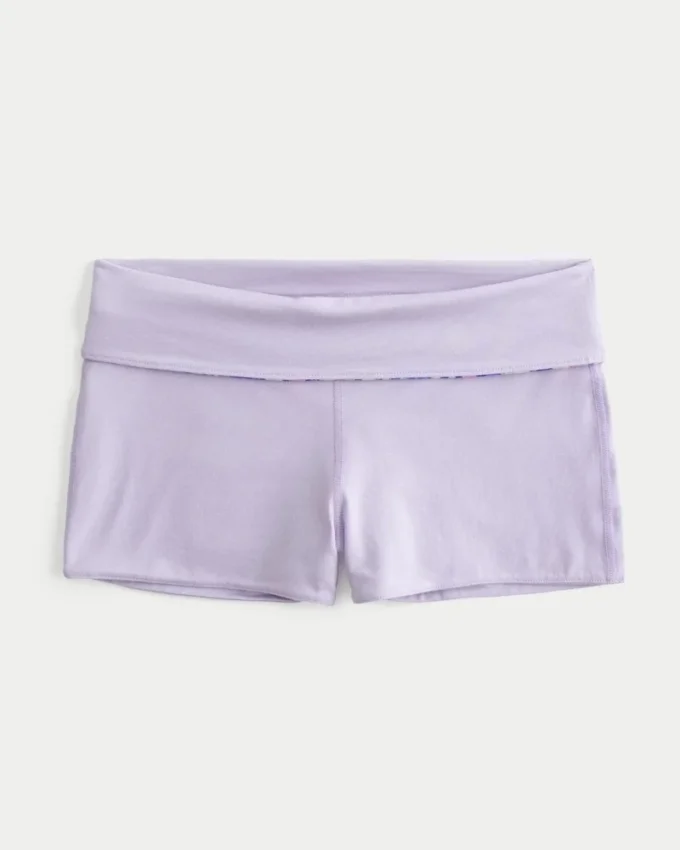 Vändbara korta shorts i stickat