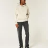 Vättade svarta raka jeans Vättade svarta raka jeans