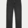 Vättade svarta raka jeans Vättade svarta raka jeans