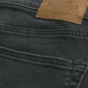 Vättade svarta raka jeans Vättade svarta raka jeans