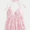 Vävd halterneck-babydoll-top Vävd halterneck-babydoll-top