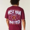 West Ham United Football Club T-shirt med tryck West Ham United Football Club T-shirt med tryck